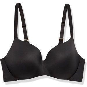 NWT Solid Black City Chic Comfort Wire Demi Bra Size 36DD